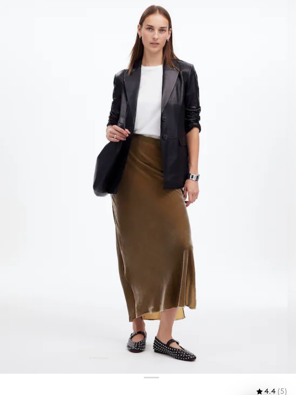 Madewell Velvet Maxi Slip Skirt
